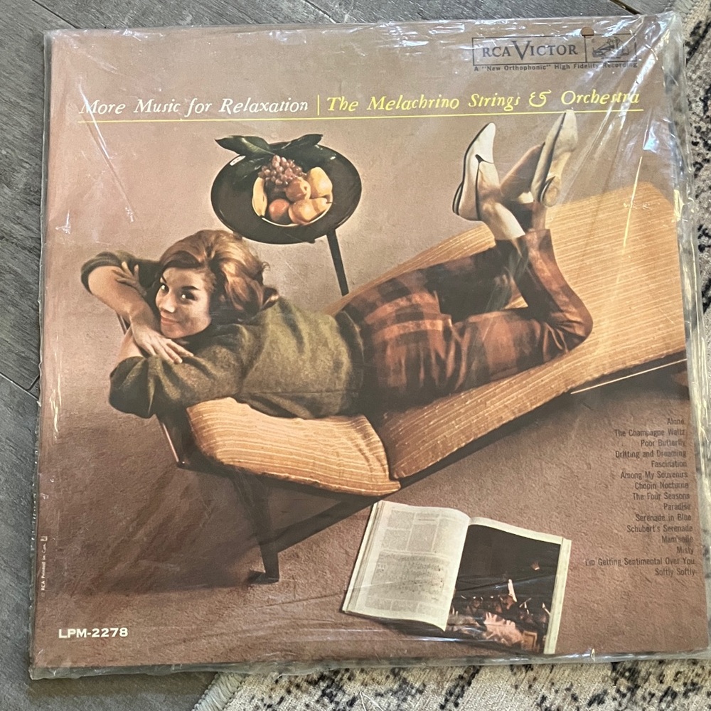 Vintage RCA Victor Vinyl Record - UNOPENED 
MELACHRINO STRINGS!
